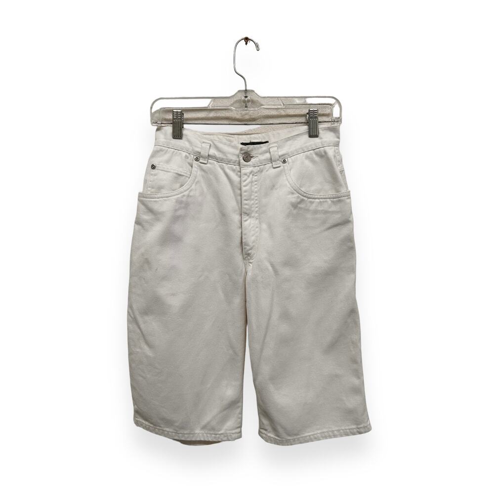 Vintage Liz Claiborne White Jean Shorts Size 6